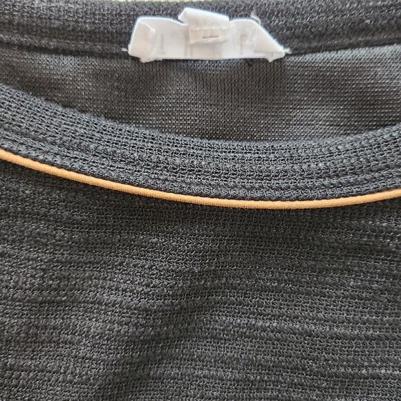 THML Multi Texture Knit Sweater, loose fit 3/4, chenille sleeves sz M - Picture 4 of 10